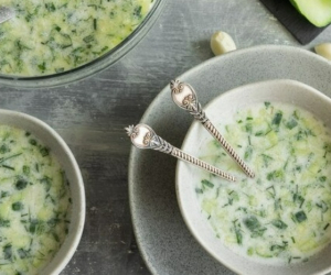 طرز تهیه بورانی کدو سبز با ماست