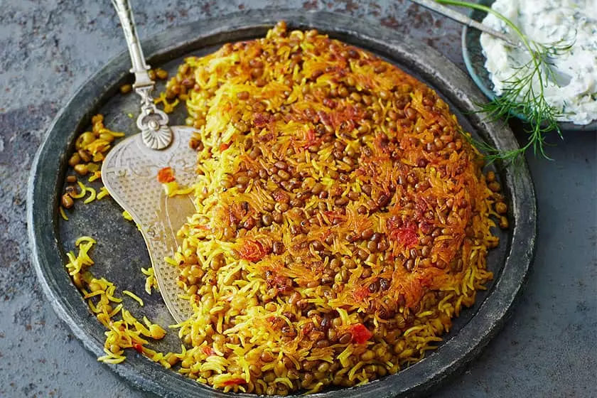 طرز تهیه غذای محلی ماش پلو ماش پلو