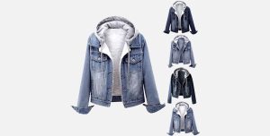 استایل پاییزی با کت جین