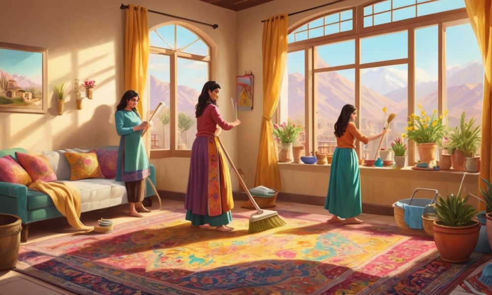 خونه‌تکونی شب عید در تهران