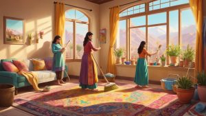 خونه‌تکونی شب عید در تهران