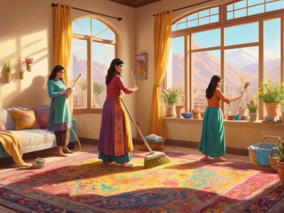 خونه‌تکونی شب عید در تهران