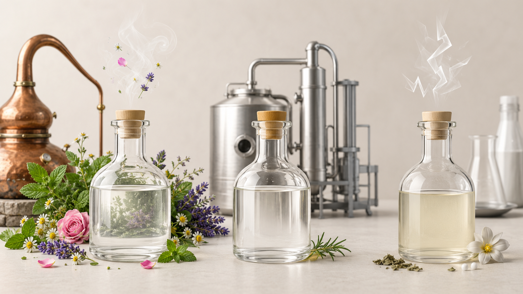 تفاوت اصلی عرقیات اصل، صنعتی و بی‌کیفیت